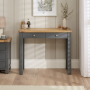 Marbury Slate Grey Painted 2 Drawer Dressing Table Desk