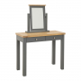 Marbury Slate Grey Painted 2 Drawer Dressing Table Set with Mirror