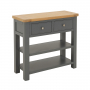 Marbury Slate Grey Painted 2 Drawer Hall Console Table