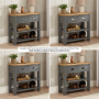 Marbury Slate Grey Painted 2 Drawer Hall Console Table