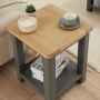 Marbury Slate Grey Painted Lamp Side Table