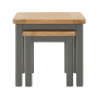 Marbury Slate Grey Nest of 2 Side Tables