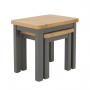 Marbury Slate Grey Nest of 2 Side Tables