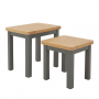 Marbury Slate Grey Nest of 2 Side Tables