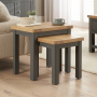 Marbury Slate Grey Nest of 2 Side Tables