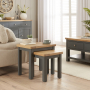 Marbury Slate Grey Nest of 2 Side Tables