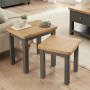 Marbury Slate Grey Nest of 2 Side Tables