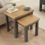 Marbury Slate Grey Nest of 2 Side Tables