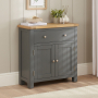 Marbury Slate Grey Painted Compact Small Sideboard