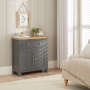 Marbury Slate Grey Painted Compact Small Sideboard