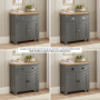 Marbury Slate Grey Painted Compact Small Sideboard