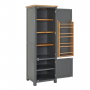 Marbury Slate Grey Painted Single Kitchen Larder Pantry Cupboard