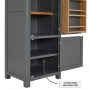 Marbury Slate Grey Painted Single Kitchen Larder Pantry Cupboard