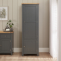 Marbury Slate Grey Painted Single Kitchen Larder Pantry Cupboard