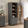 Marbury Slate Grey Painted Single Kitchen Larder Pantry Cupboard