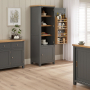 Marbury Slate Grey Painted Single Kitchen Larder Pantry Cupboard