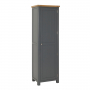 Marbury Slate Grey Painted Single Hallway Coat & Shoe Cupboard