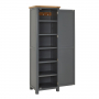 Marbury Slate Grey Painted Single Hallway Coat & Shoe Cupboard