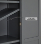 Marbury Slate Grey Painted Single Hallway Coat & Shoe Cupboard