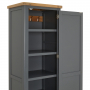 Marbury Slate Grey Painted Single Hallway Coat & Shoe Cupboard