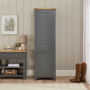 Marbury Slate Grey Painted Single Hallway Coat & Shoe Cupboard