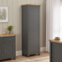 Marbury Slate Grey Painted Single Shaker Kitchen Pantry Cupboard