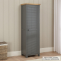 Marbury Slate Grey Painted Single Shaker Linen Cupboard