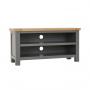 Marbury Slate Grey Painted Small TV Unit Stand – Up to 50” TV Size