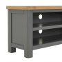 Marbury Slate Grey Painted Small TV Unit Stand – Up to 50” TV Size