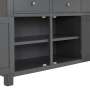 Marbury Slate Grey Painted Extra Large 4 Drawer 4 Door Sideboard