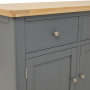 Marbury Slate Grey Painted Extra Large 4 Drawer 4 Door Sideboard