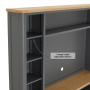 Marbury Slate Grey Painted XXL Widescreen TV Media Storage Wall Unit - Up to 60" TV Size