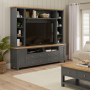 Marbury Slate Grey Painted XXL Widescreen TV Media Storage Wall Unit - Up to 60" TV Size