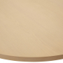 Industrial White Oak 150cm Round Dining Table with Black Starburst Legs – 6 to 8 Seater