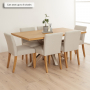 Industrial Herringbone Natural Oak 160cm Dining Table with Grey Starburst Legs – 4 to 6 Seater