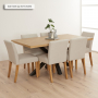 Industrial Herringbone Limed Oak 160cm Dining Table with Black Starburst Legs – 4 to 6 Seater