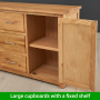 London Oak Large Sideboard