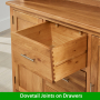 London Oak Large Dresser