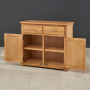 London Oak 2 Door 2 Drawer Sideboard