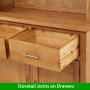 London Oak Glazed Dresser