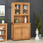 London Oak Glazed Dresser