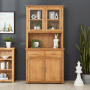 London Oak Glazed Dresser