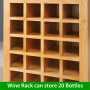 London Oak Wine Rack