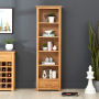 London Oak Narrow 1 Drawer Bookcase