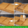 Solid Oak Medium Extension Dining Table Seats 6 to 8