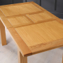 Solid Oak Medium Extension Dining Table Seats 6 to 8