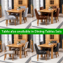 Solid Oak Small Extension Dining Table Seats 4 to 6