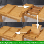 Solid Oak Small Extension Dining Table Seats 4 to 6