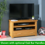 London Oak Small TV Unit - Up to 45" TV Size