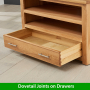 London Oak Small TV Unit - Up to 45" TV Size